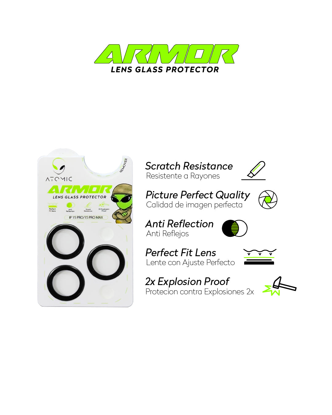 Protector de camara Armor Glass