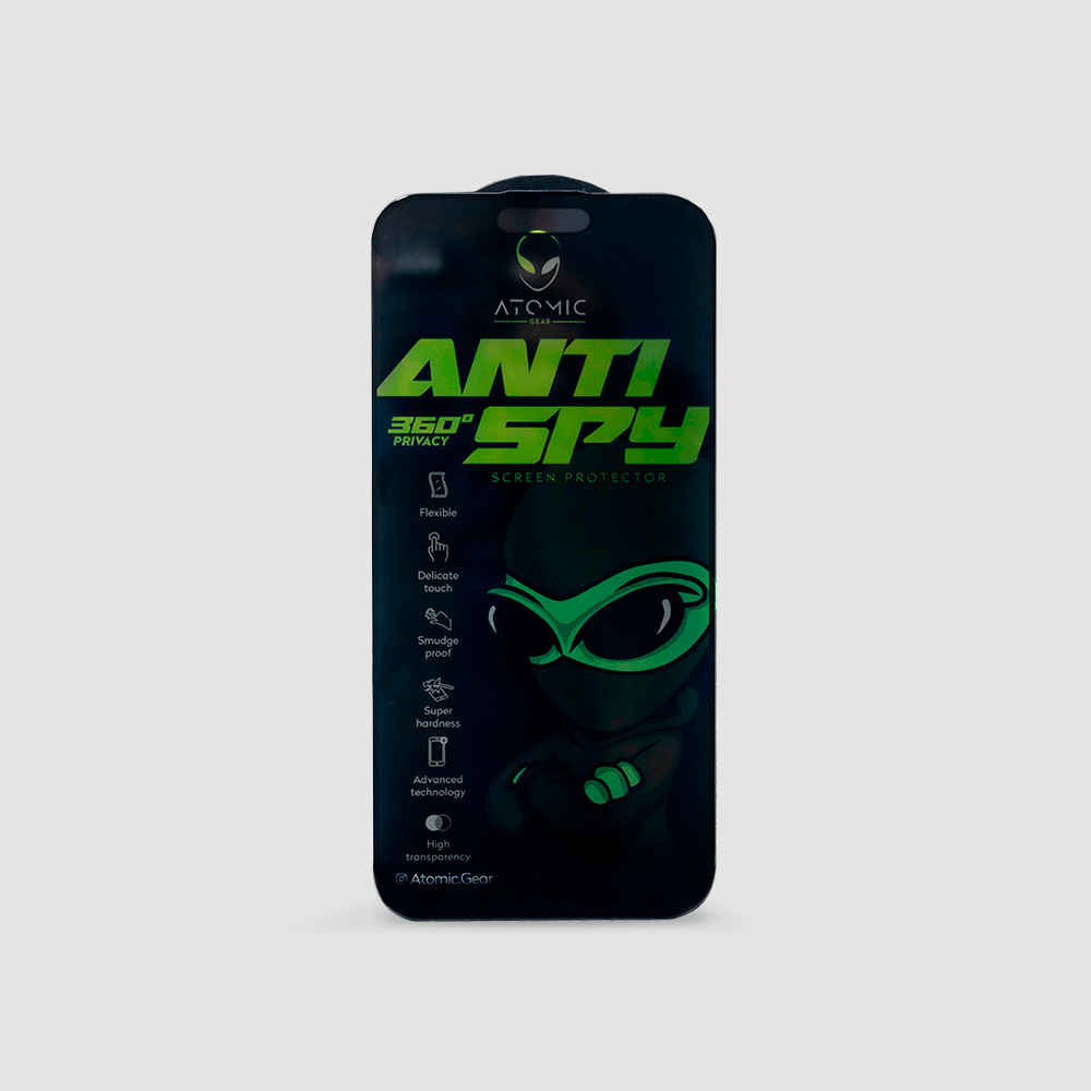 Protector Antispy 360º Blindado - Antiespia Atomic Gear - protector de pantalla antiespía vidrio templado para iPhone - foto 1 de 2
