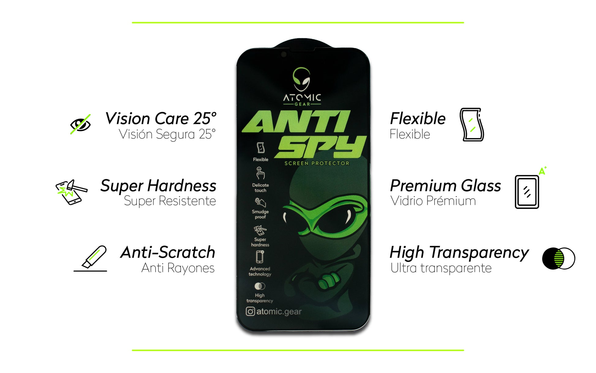 Protector Atomic Antispy Blindado (Antiespia)